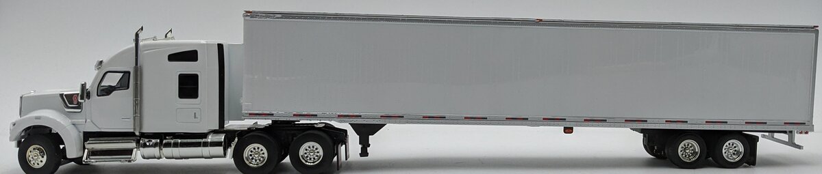 Tonkin 1:50 Diecast Kenworth W900L Tractor w/Box Van Trailer VG/Box