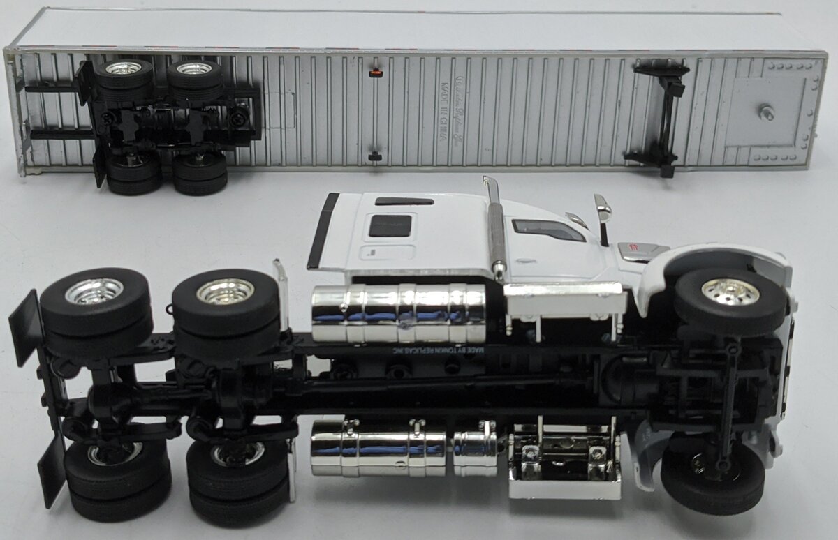 Tonkin 1:50 Diecast Kenworth W900L Tractor w/Box Van Trailer VG/Box