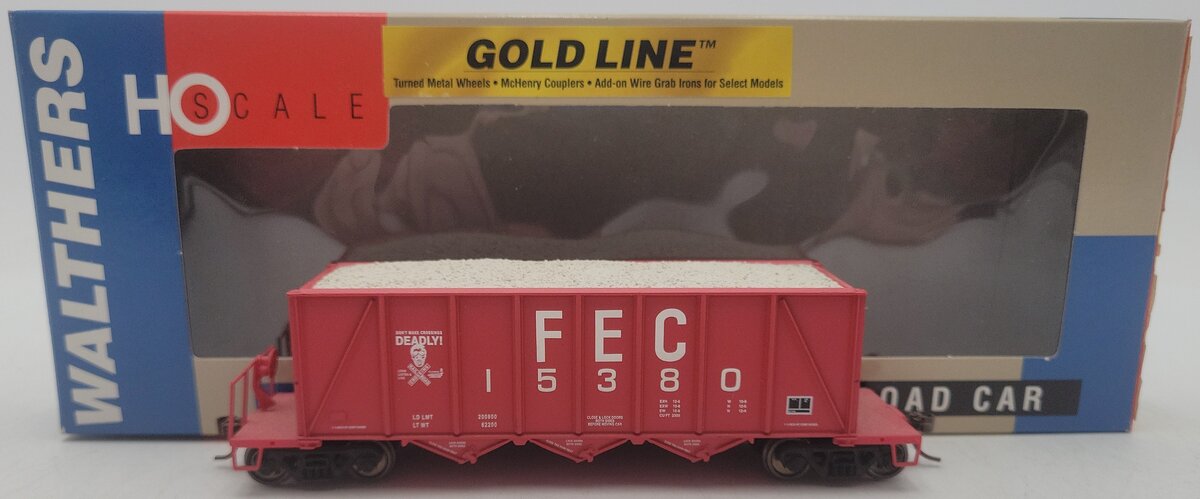 Walthers 932-7053 Florida East Coast 40' Ortner Aggregate Car #15380 EX/Box
