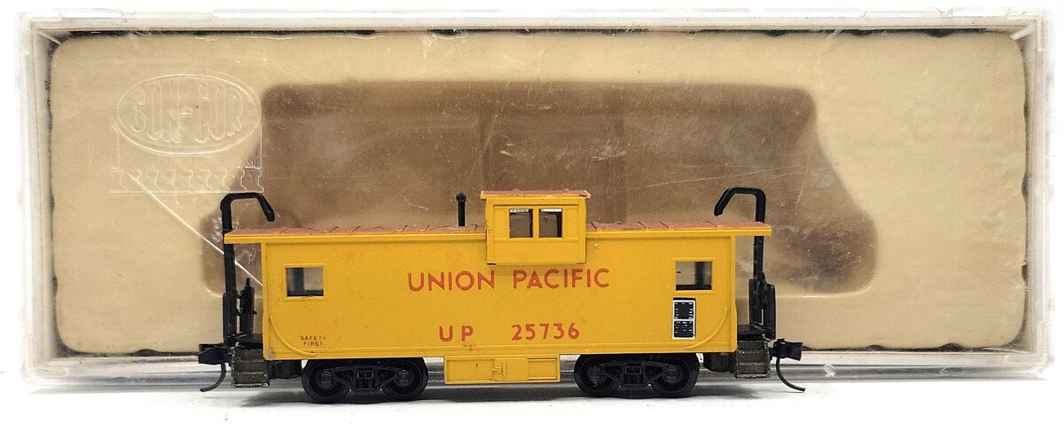 Con-Cor 0001-01261D N Scale UP Extended Vision Caboose EX/Box