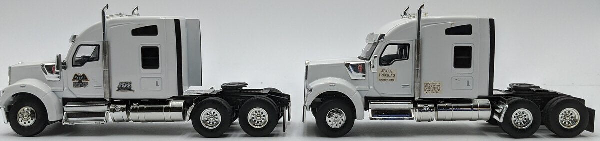 Tonkin 1:50 Diecast Kenworth W990 Sleeper Cab Set of Two - White VG/Box