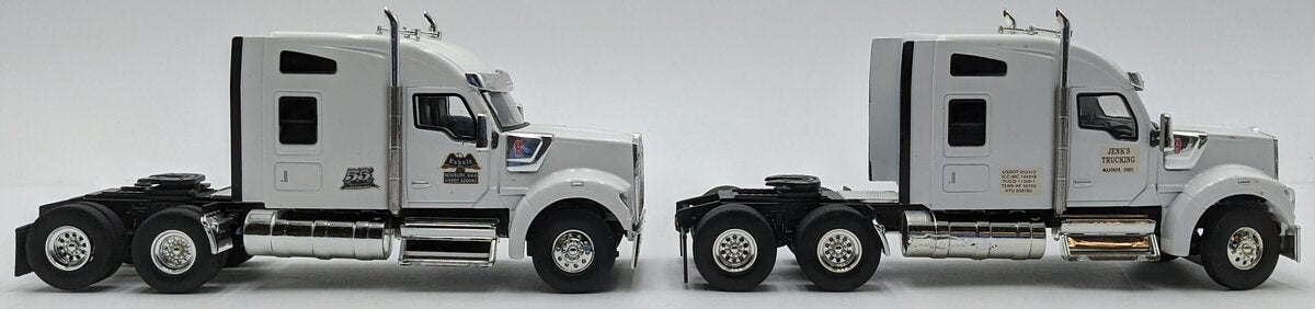 Tonkin 1:50 Diecast Kenworth W990 Sleeper Cab Set of Two - White VG/Box