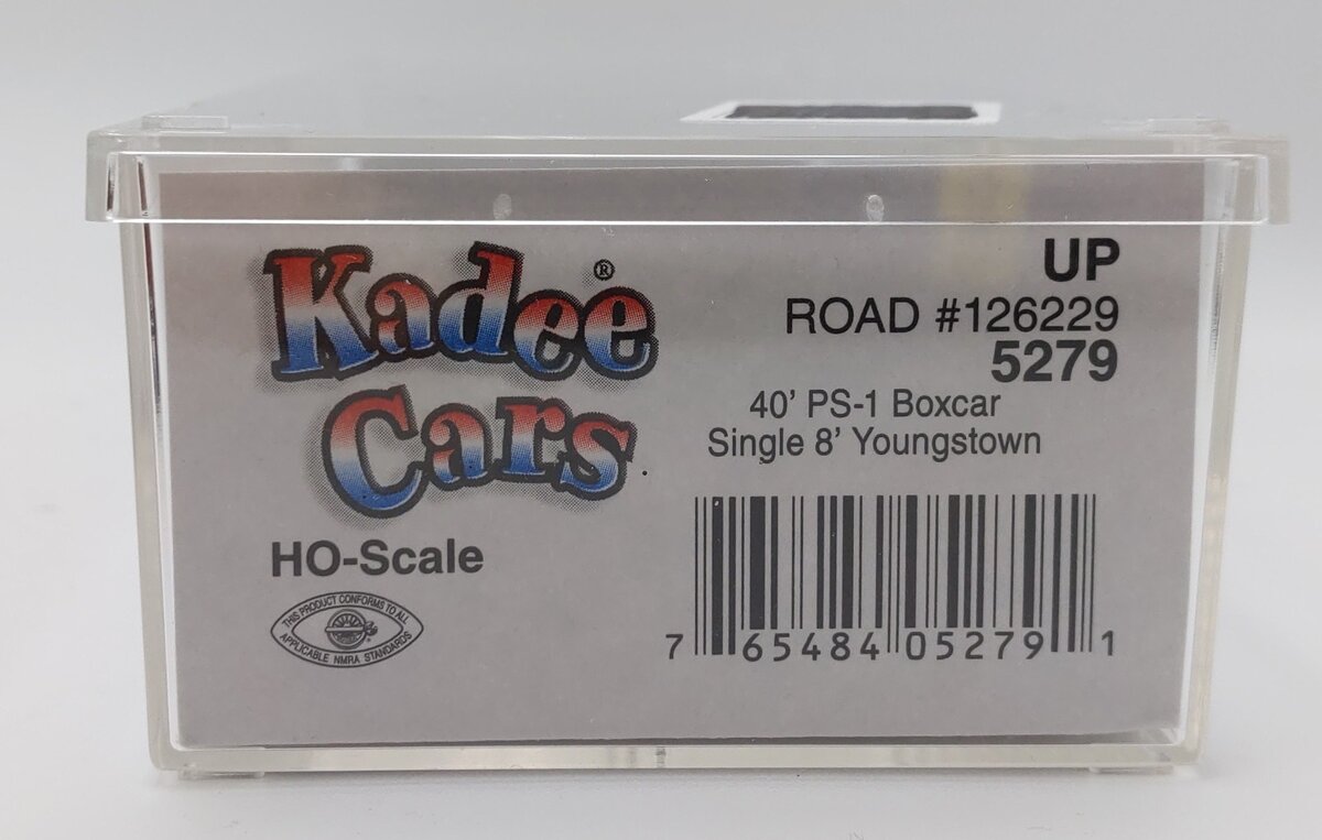Kadee 5279 HO Union Pacific 40' PS-1 Single 8' Youngstown Door Boxcar #126229 EX/Box