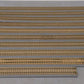 Custom Wood bed HO Scale 13 to 21 inch Straight Track Sections [10] VG