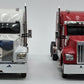 Tonkin 1:50 Diecast Kenworth W990 Sleeper Cab Set of Two White/Red VG/Box