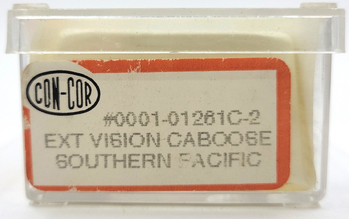 Con-Cor 0001-01261C N Scale Southern Pacific Extended Vision Caboose #4837 EX/Box