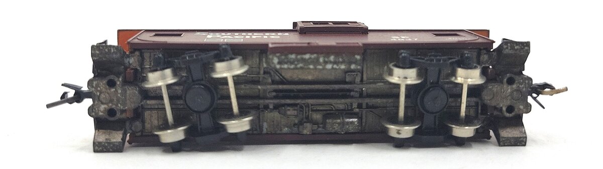 Con-Cor 0001-01261C N Scale Southern Pacific Extended Vision Caboose #4837 EX/Box