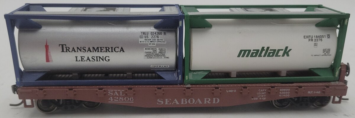 Athearn HO Scale Seaboard Air Line Flatcar W/ Load EX