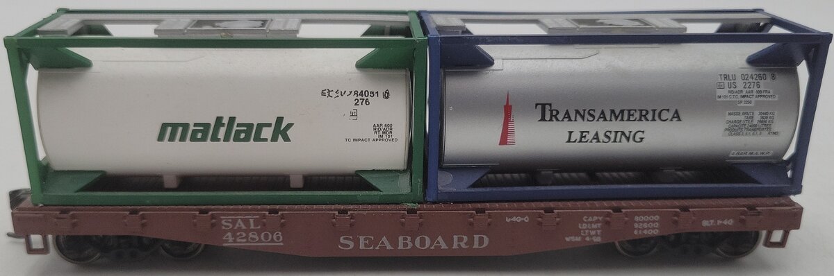 Athearn HO Scale Seaboard Air Line Flatcar W/ Load EX