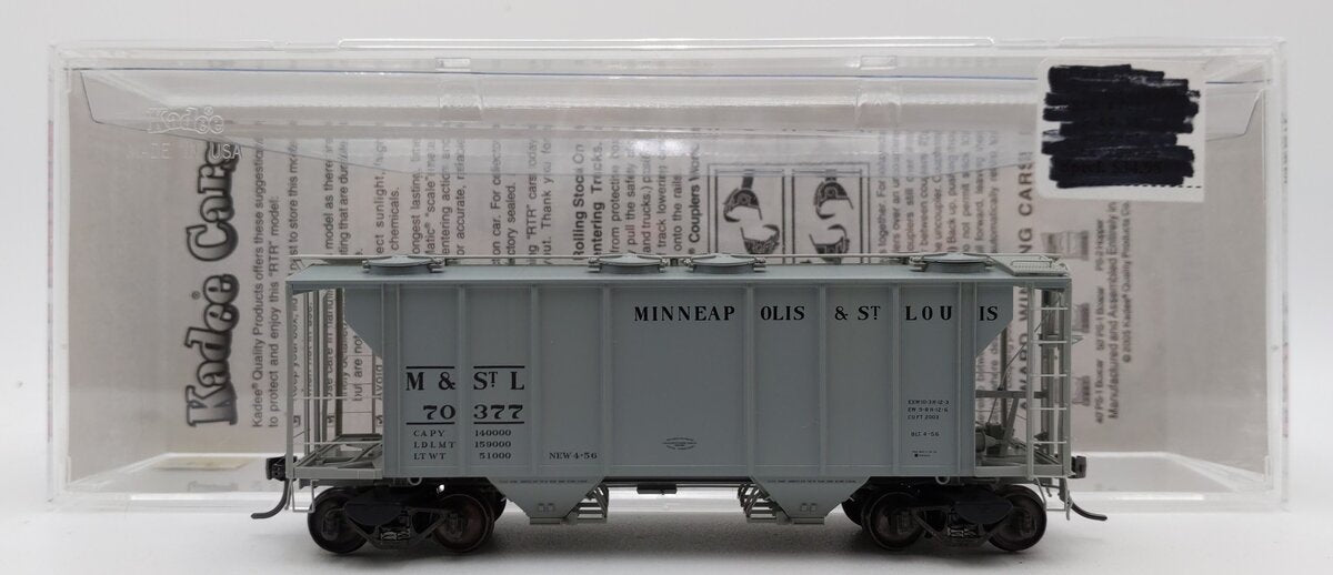 Kadee 8319 HO M&StL 2-Bay Hopper #70377 EX/Box