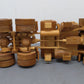 Unknown Manufacturer All Wood Tractor Trailer Handmade Opening Hood EX