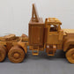 Unknown Manufacturer All Wood Tractor Trailer Handmade Opening Hood EX