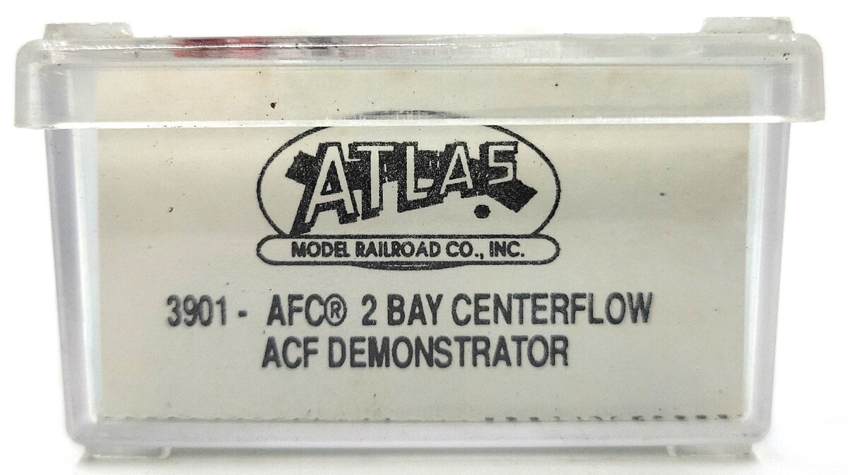 Atlas 3901 N Scale ACF Demonstrator 2 Bay Centerflow Hopper #44586 EX/Box