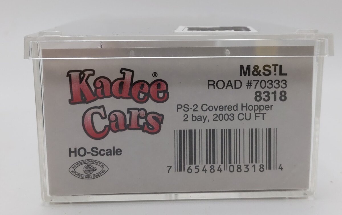 Kadee 8318 HO M&StL PS-2 2-Bay Covered Hopper #70333 EX/Box