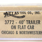 Atlas 3772 N Scale Chicago & Northwestern 40' Trailer On Flat Car #45865 LN/Box