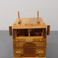 Unknown Manufacturer All Wood Tractor Trailer Handmade Open Cab & Running Wheels EX