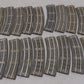 American Flyer 727 Vintage S Curved Rubber Roadbed Sections w/ Track (20) VG