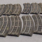 American Flyer 727 Vintage S Curved Rubber Roadbed Sections w/ Track (20) VG