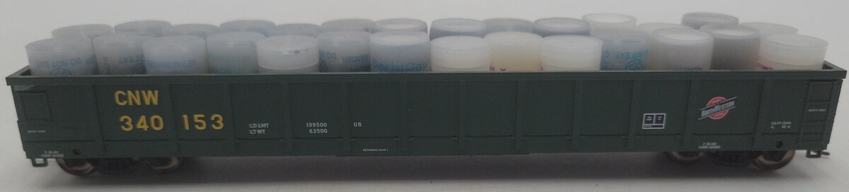 Atlas 20001035 HO CNW Trainman 52' Evans Gondola #340153 EX