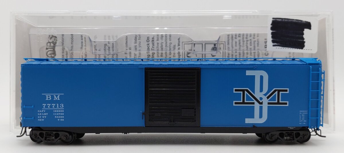 Kadee 6020 HO Scale Boston & Maine Boxcar #77713 EX/Box