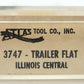 Atlas 3747 N Scale Illinois Central Trailer Flat #60503 EX/Box