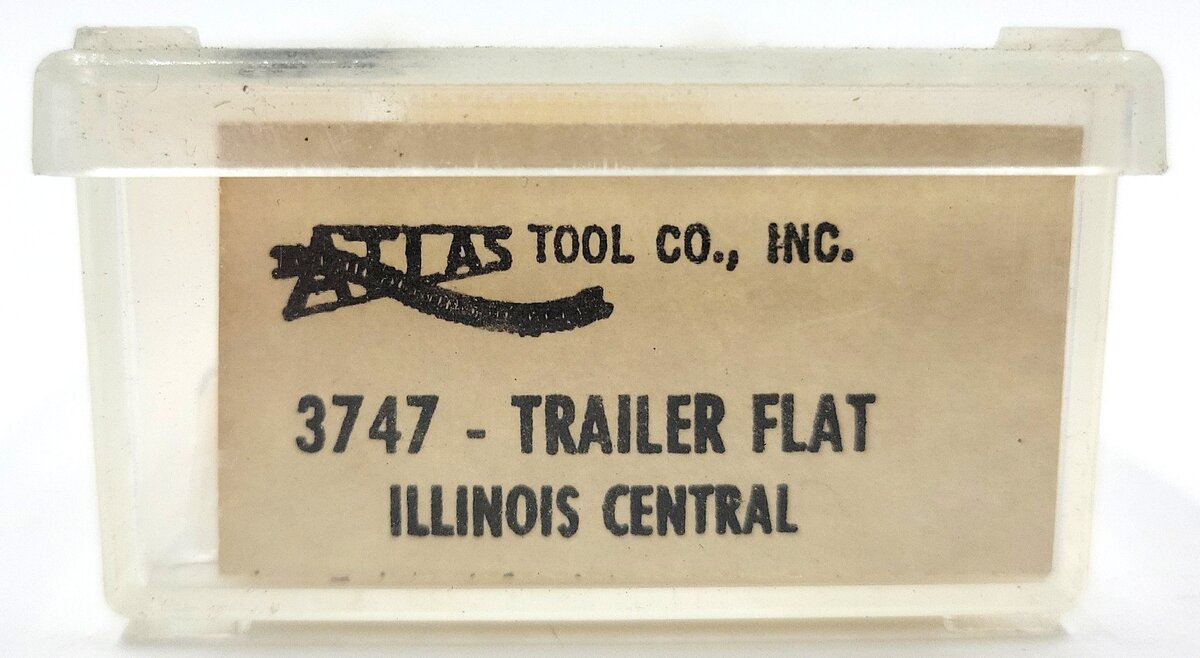 Atlas 3747 N Scale Illinois Central Trailer Flat #60503 EX/Box