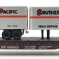 Atlas 3744 N Scale South Pacific Piggyback Flat Car w/ Trailers EX/Box