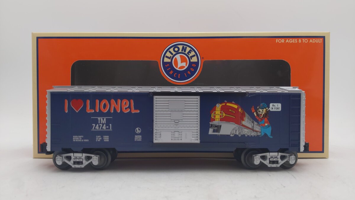 Lionel 6-36236 O Gauge I Love Lionel Boxcar #7474-1 LN/Box