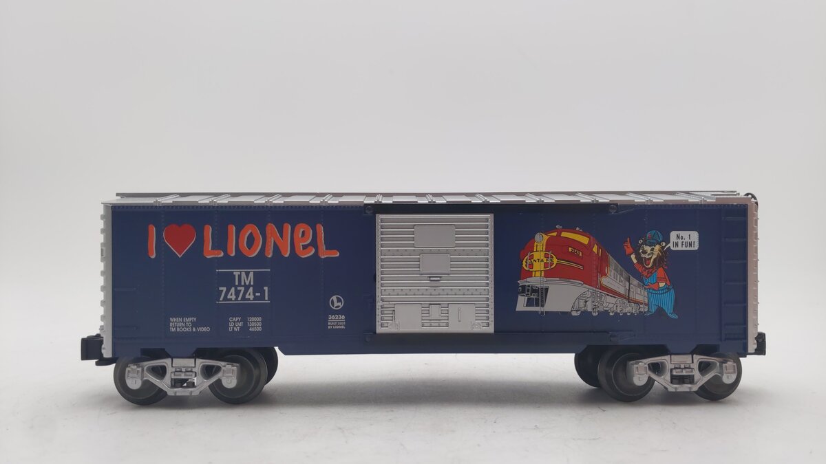 Lionel 6-36236 O Gauge I Love Lionel Boxcar #7474-1 LN/Box