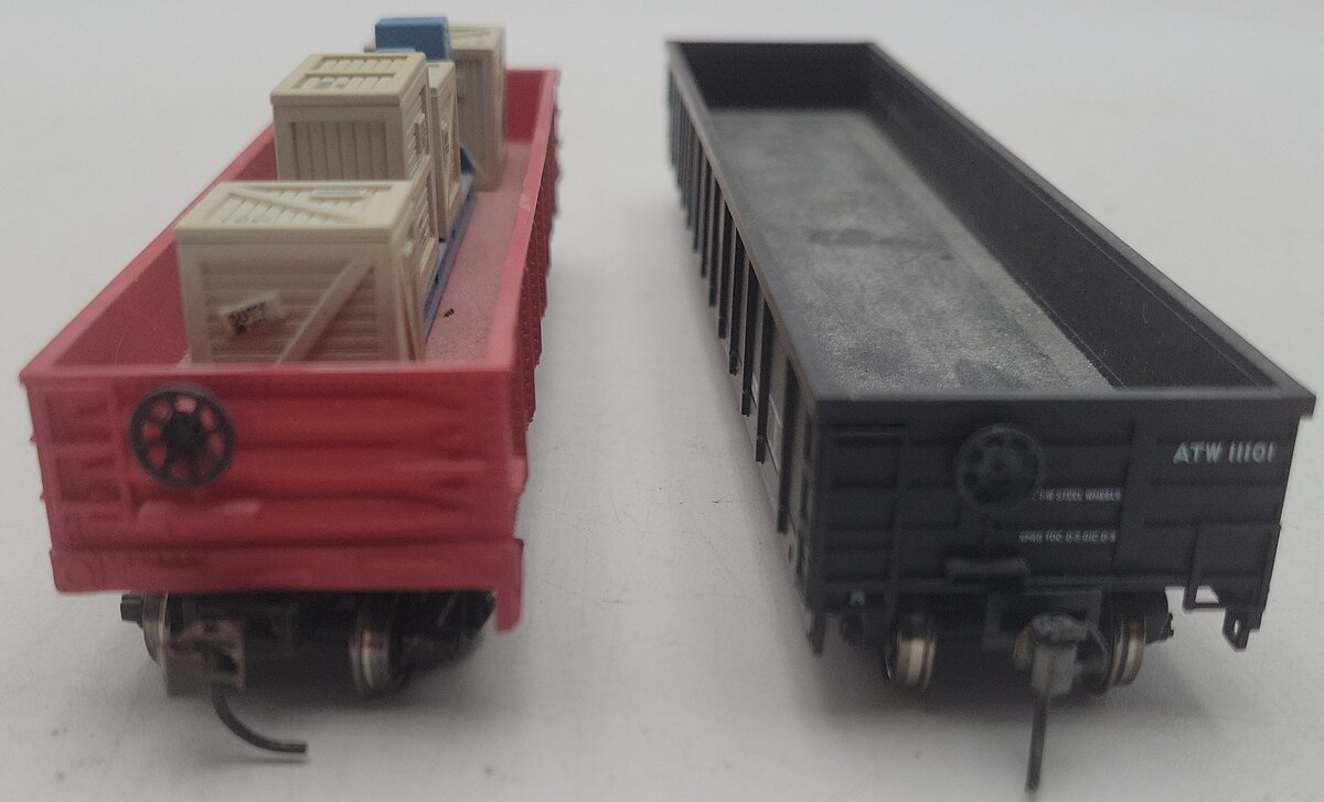 Athearn & Atlas HO Scale ATW & FEC Gondolas #11101 & #12622 [2] EX