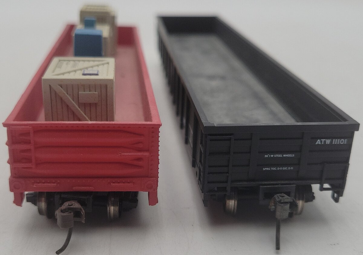 Athearn & Atlas HO Scale ATW & FEC Gondolas #11101 & #12622 [2] EX