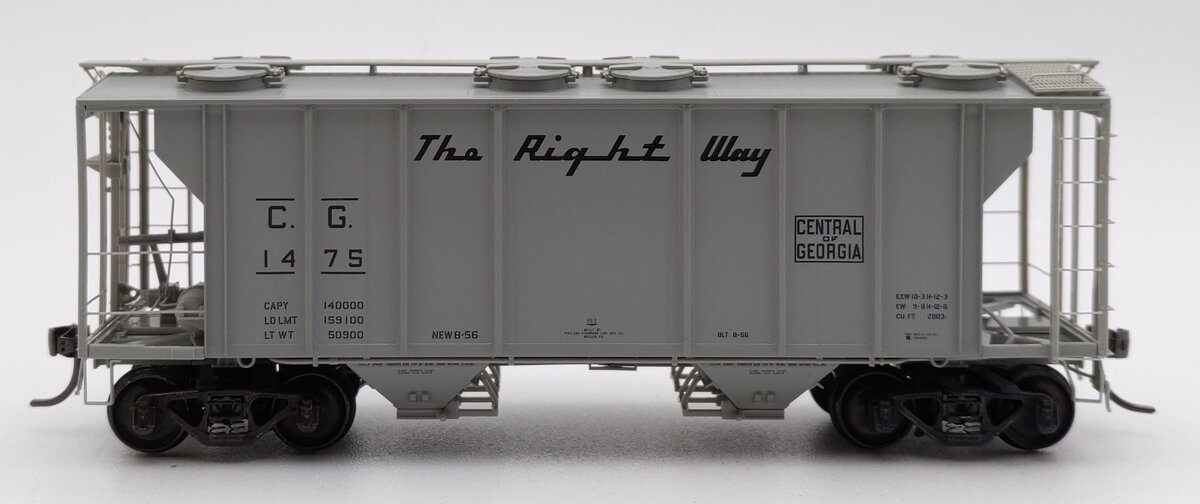 Kadee 8313 HO Scale Central of Georgia PS-2 Covered Hopper #1475 EX/Box