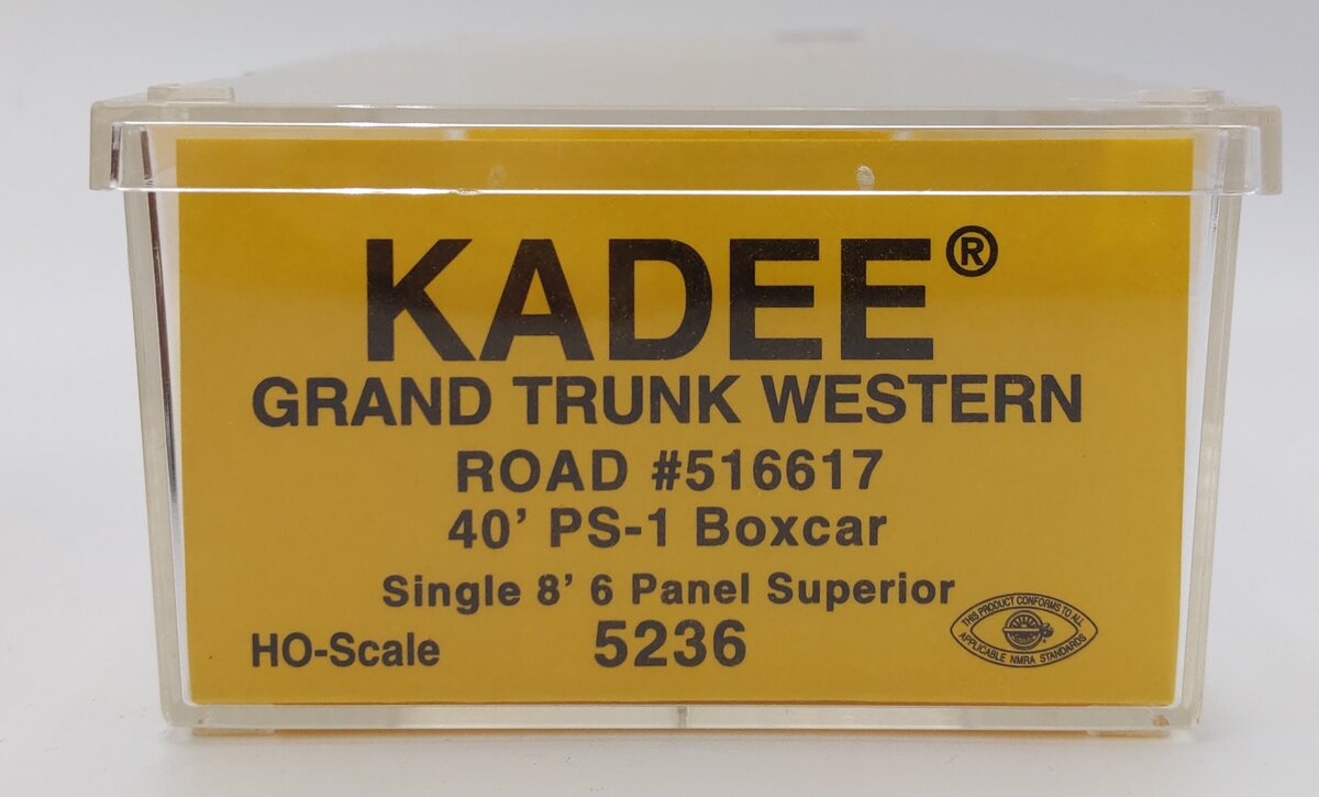 Kadee 5236 HO Scale Grand Trunk Western 40' PS-1 Boxcar #516617 EX/Box