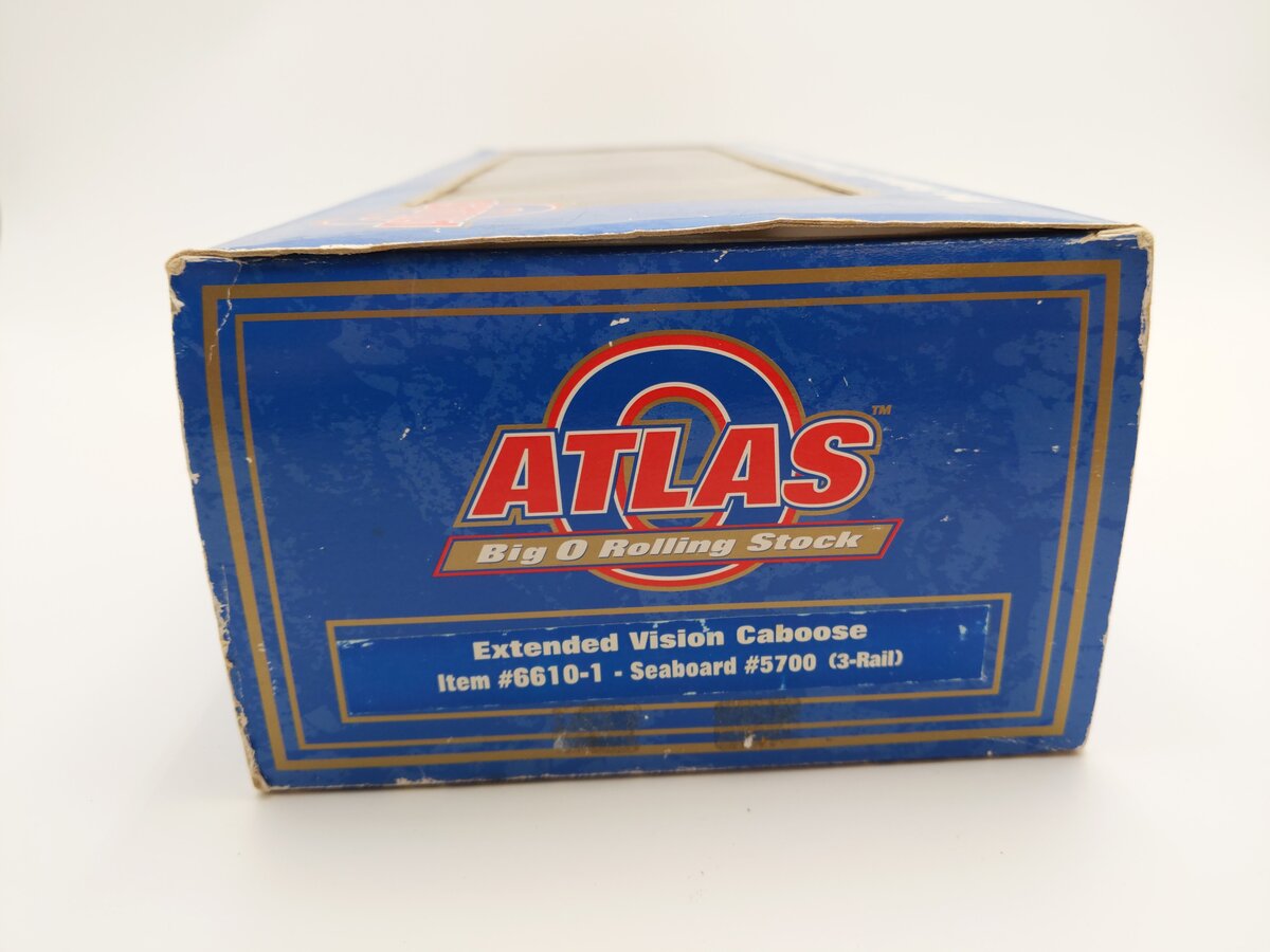 Atlas 6610-1 O Gauge Seaboard Extended Vision Caboose #5700 (3-Rail) VG/Box