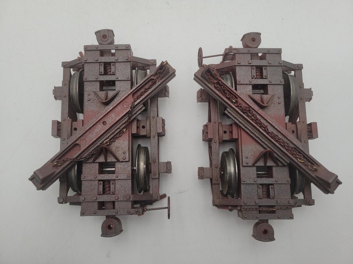 Accucraft AM2214-01 1:20.3 Scale Custom Weathered Logging Disconnects Car