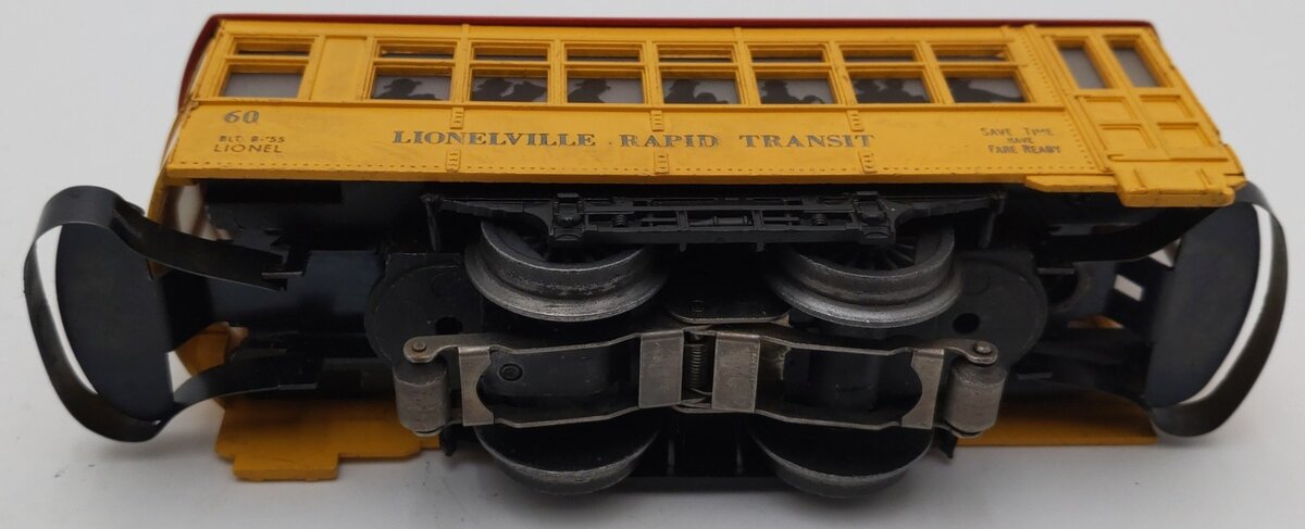 Lionel 60 Vintage O Lionelville Motorized Rapid Transit Trolley VG/Box