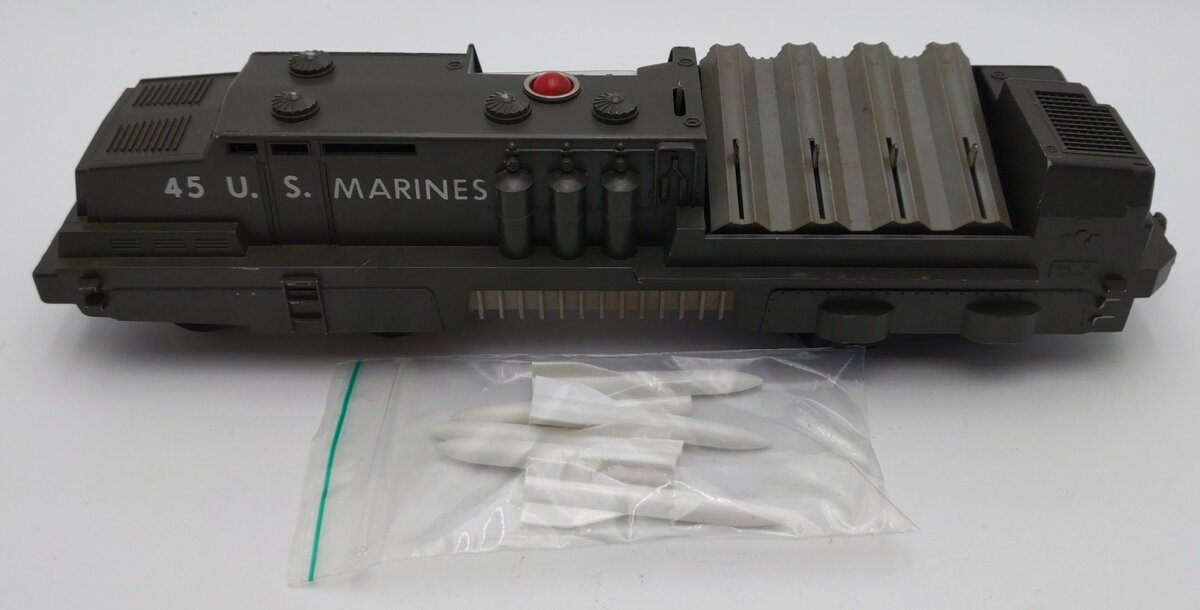 Lionel 45 Vintage O Olive Drab USMC Mobile Missile Launcher VG