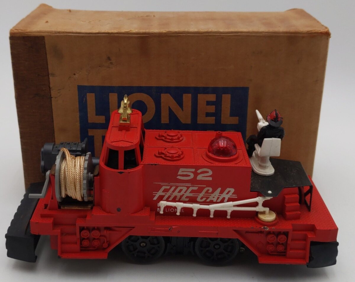 Lionel 52 Vintage O Motorized Fire Car VG/Box