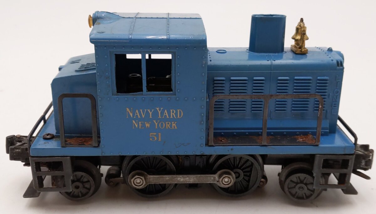Lionel 51 Vintage O Gauge Navy Yard Turbine Powered Diesel Switcher VG