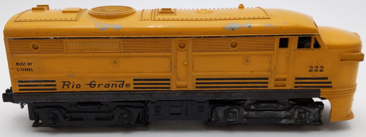 Lionel 222 Vintage O Rio Grande Alco A Unit Diesel Locomotive VG
