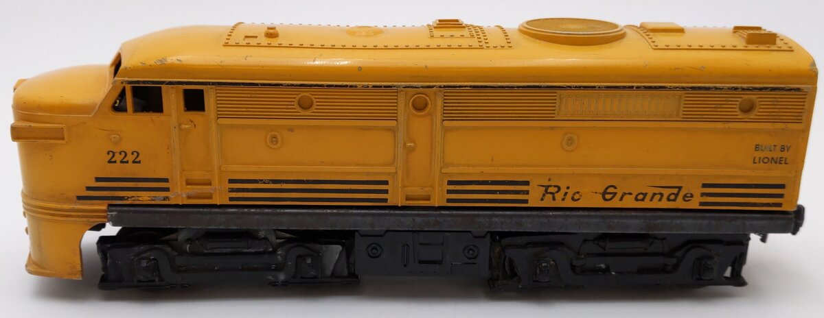 Lionel 222 Vintage O Rio Grande Alco A Unit Diesel Locomotive VG