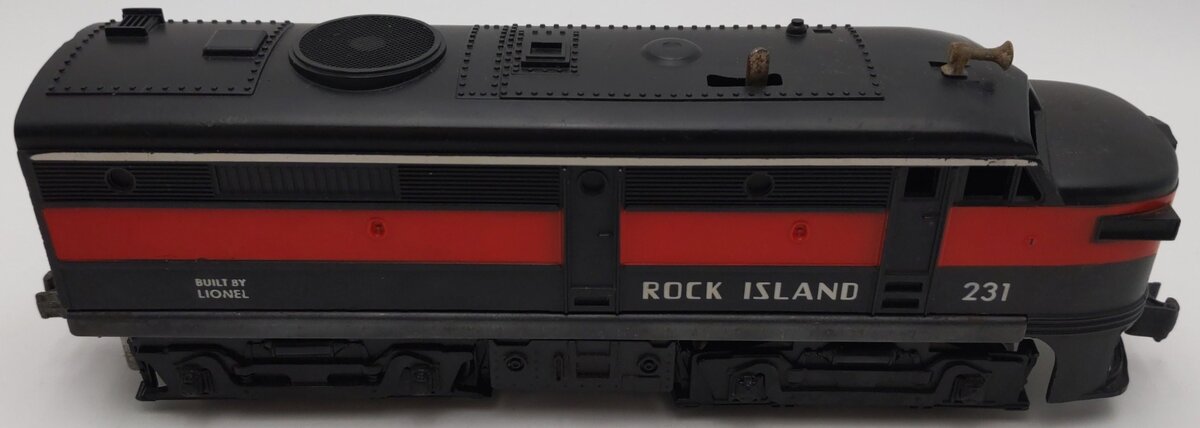 Lionel 231 Vintage O Rock Island Alco Powered A Unit Diesel Locomotive VG