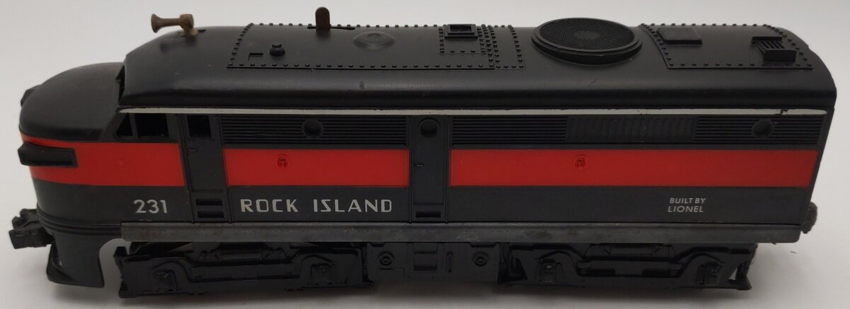 Lionel 231 Vintage O Rock Island Alco Powered A Unit Diesel Locomotive VG