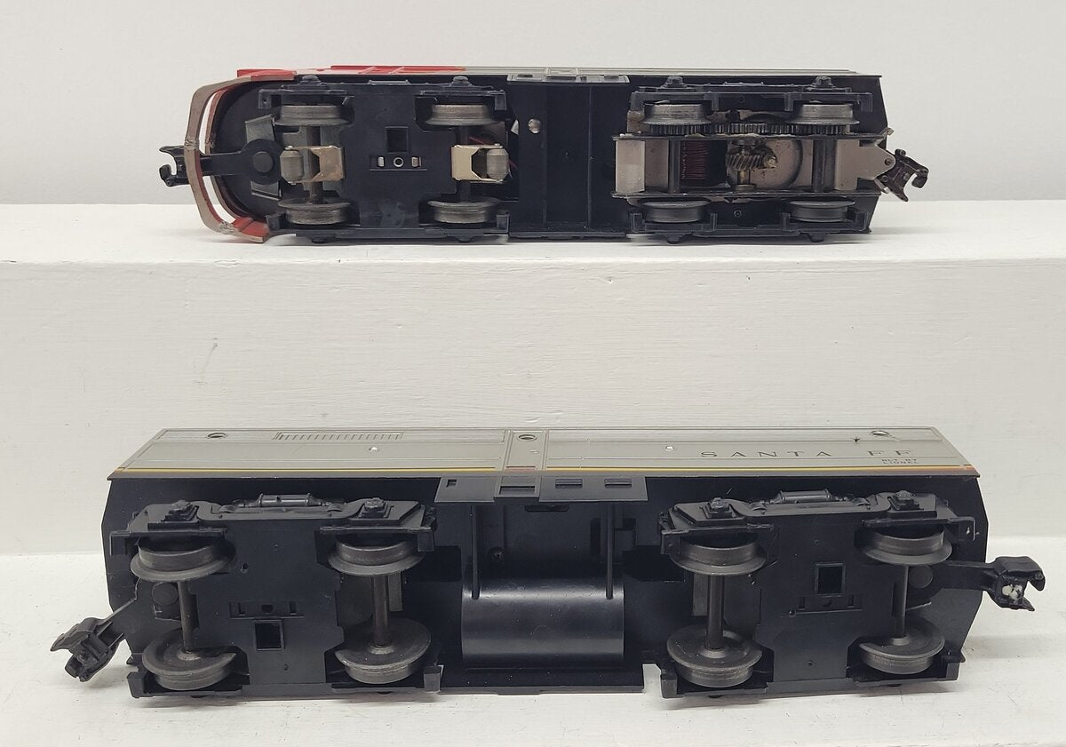 Lionel 223 Vintage O Santa Fe Alco AB Diesel Engine Set VG