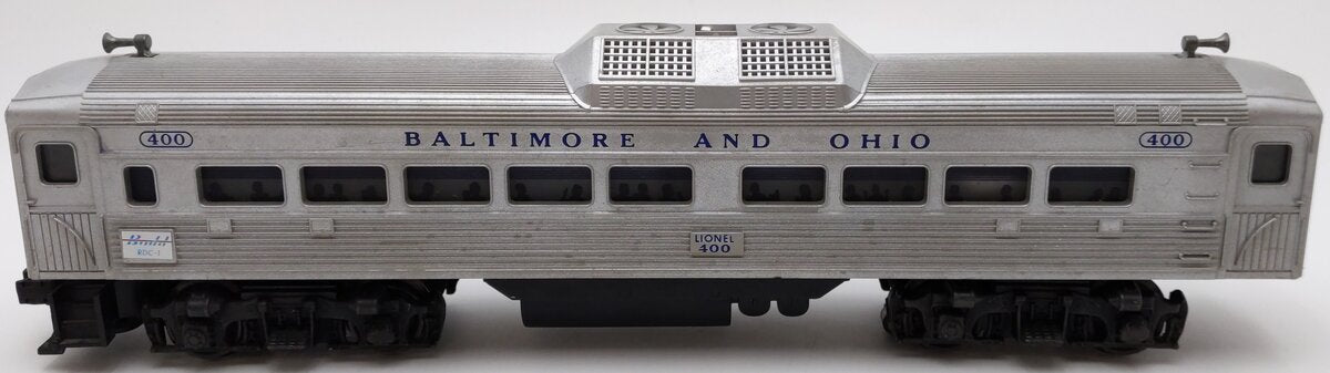 Lionel 400 Vintage O Gauge Powered Baltimore & Ohio Commuter Car VG