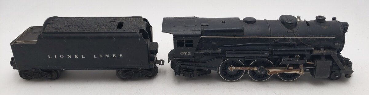 Lionel 675 Vintage O 2-6-2 K4 Pacific Diecast Steam Locomotive w/ 6466WX Tender VG