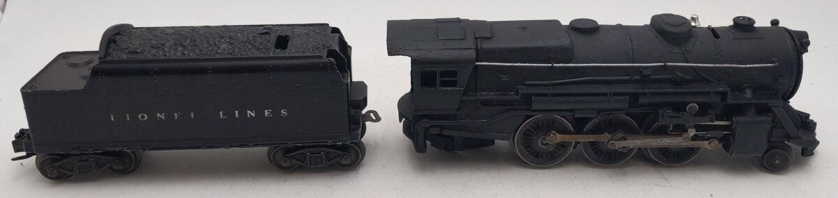 Lionel 675 Vintage O 2-6-2 Prairie Diecast Steam Locomotive and 6466W Tender VG