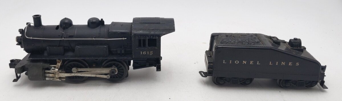 Lionel 1615 Vintage O 0-4-0 Diecast Steam Switcher Locomotive & Tender VG