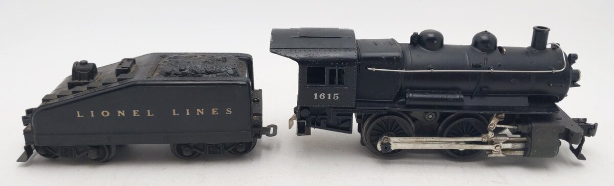Lionel 1615 Vintage O 0-4-0 Diecast Steam Switcher Locomotive & Tender VG