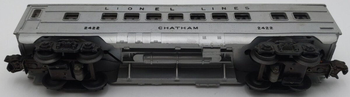 Lionel 2422 Vintage O Lionel Lines Chatham Lighted Pullman Car with Silver Roof VG